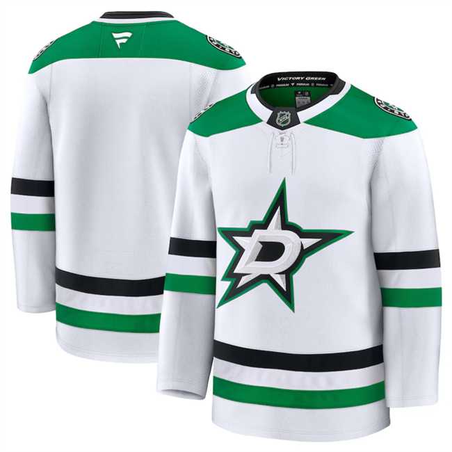 Mens Dallas Stars Blank White 2024-25 Away Stitched Hockey Jersey Dzhi->dallas stars->NHL Jersey